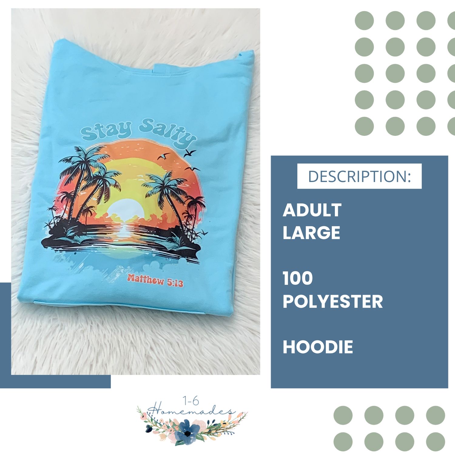 Stay Salty Hoodie - Adult Large