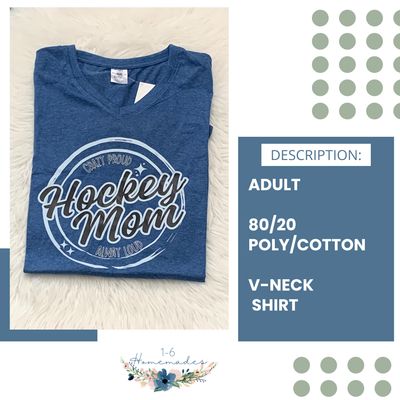 Hockey Mom V-neck - Adult