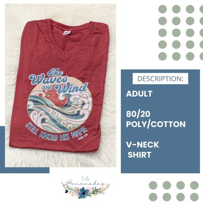 The Waves and Wind V-neck - Adult