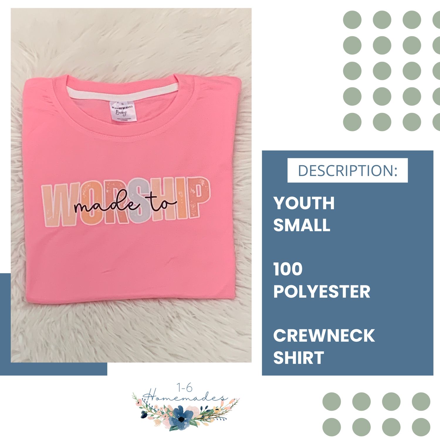 Made to Worship Crewneck - Youth Small