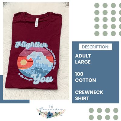Mightier is His Love Crewneck - Adult Large