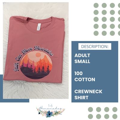 Faith Can Move Mountains Crewneck - Adult Small