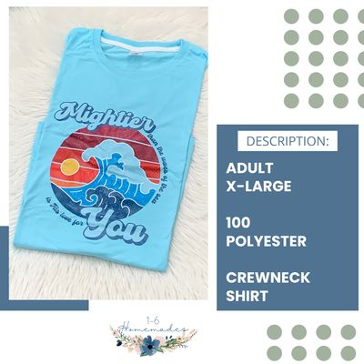 Mightier is His Love Crewneck - Adult X-Large