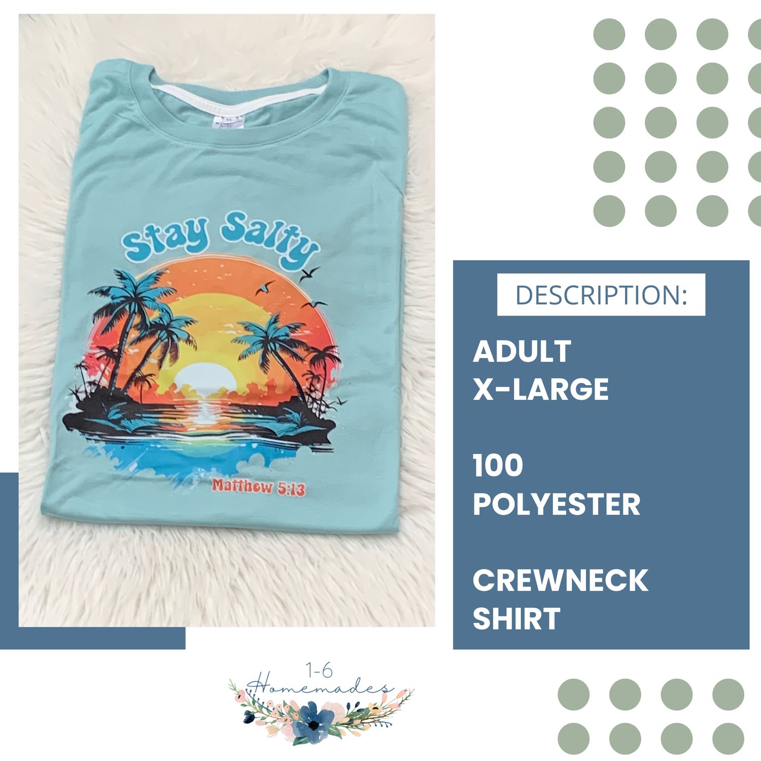 Stay Salty Crewneck - Adult X-Large