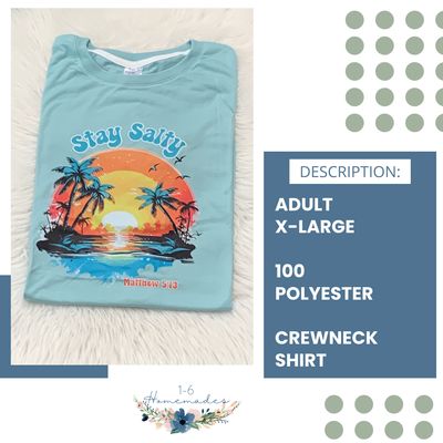 Stay Salty Crewneck - Adult X-Large
