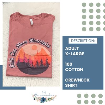 Faith Can Move Mountains Crewneck - Adult X-Large