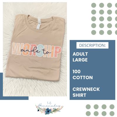 Made to Worship Crewneck - Adult Large