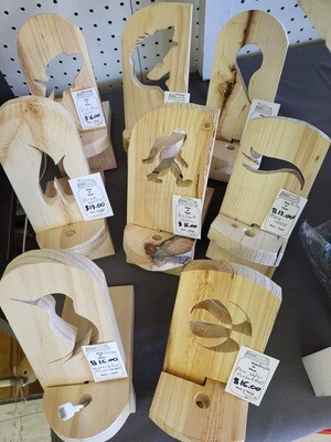 Wood Hand Craft Phone Holder