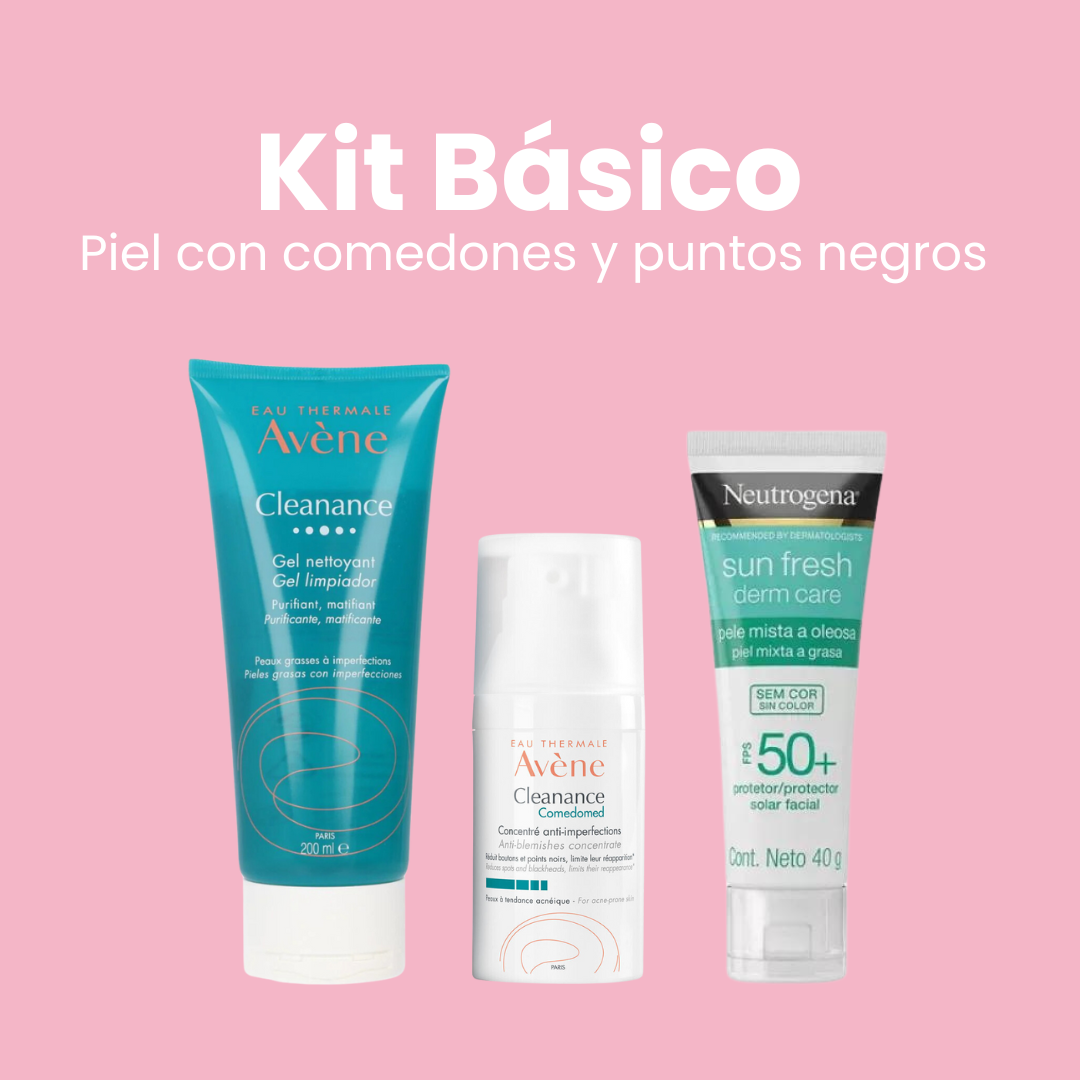 Kit piel con comedones y puntos negros