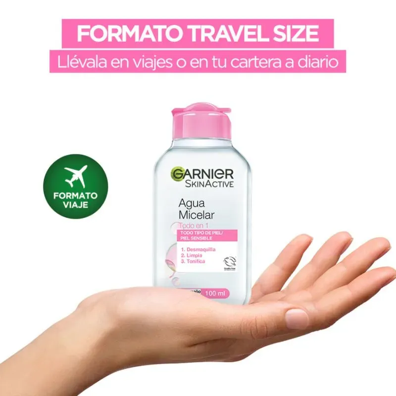GARNIER- Agua Micelar Todo en 1 Mini 100 ml