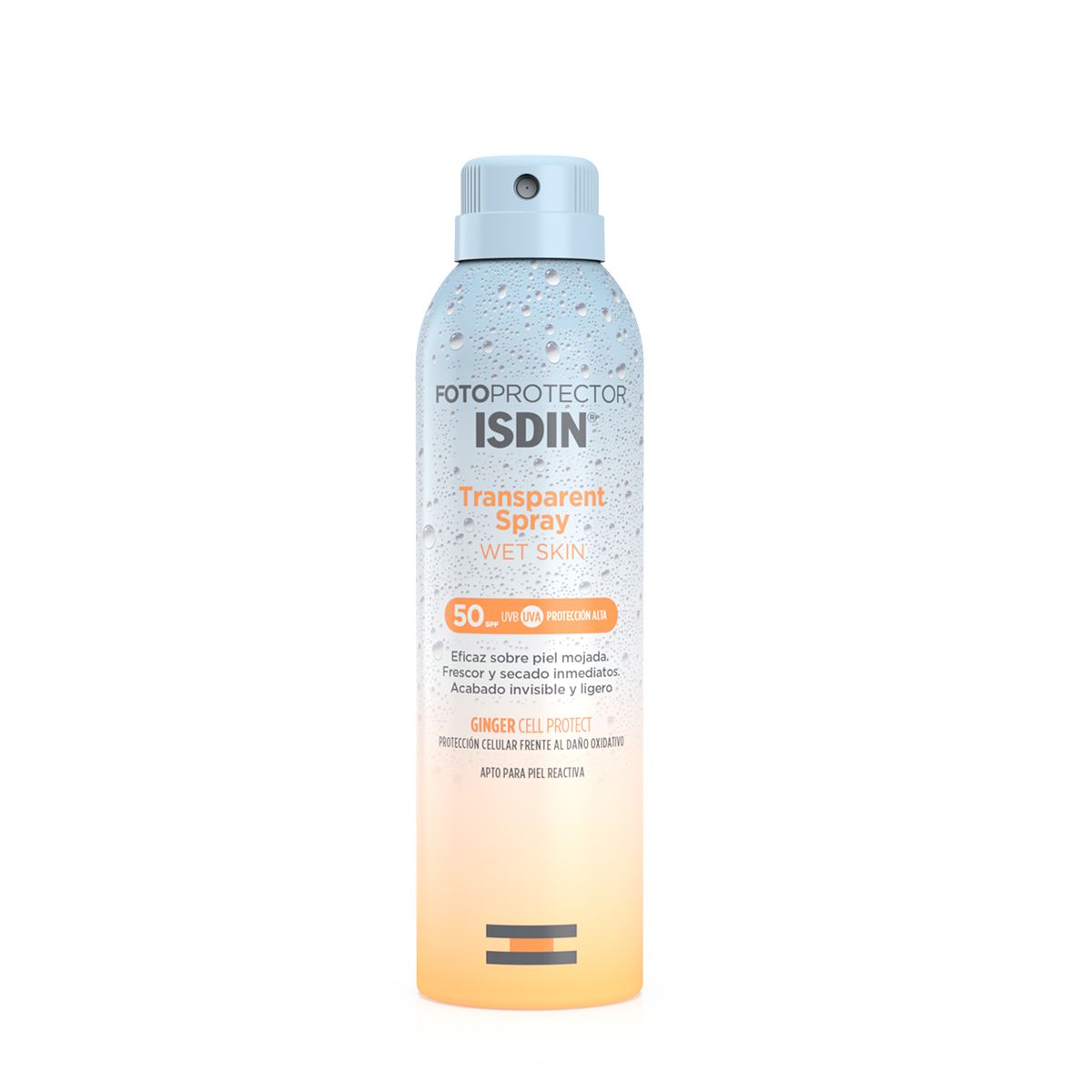 Fotoprotector ISDIN Transparent Spray Wet Skin SPF50