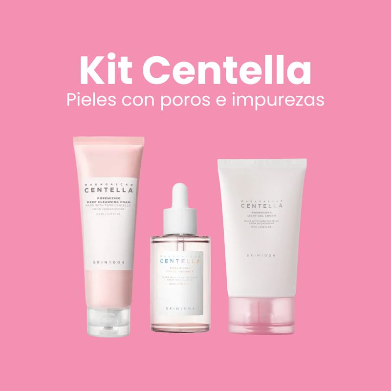 Kit Centella para poros abiertos e impurezas