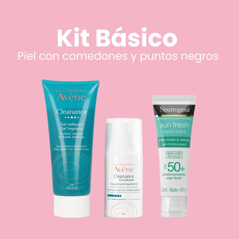 Kit piel con comedones y puntos negros
