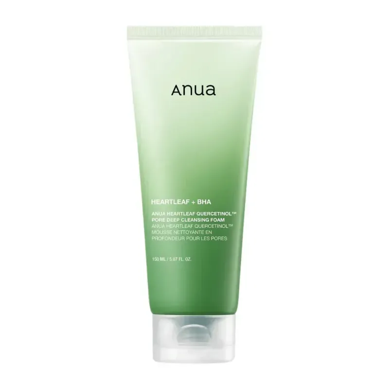 ANUA-  Heartleaf Quercetinol Pore Deep Cleansing Foam + BHA