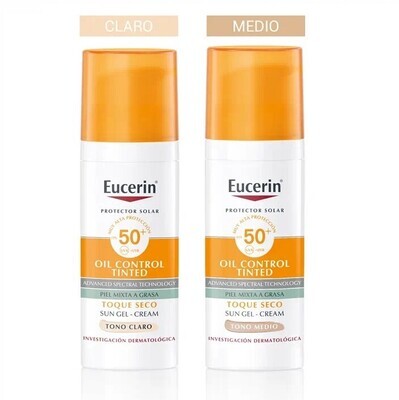 EUCERIN-  Sun Oil Control Antibrillo con Color FPS50+