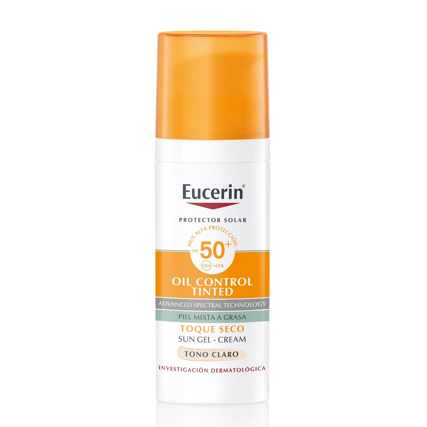 EUCERIN-  Sun Oil Control Antibrillo con Color FPS50+, Tono: TONO CLARO