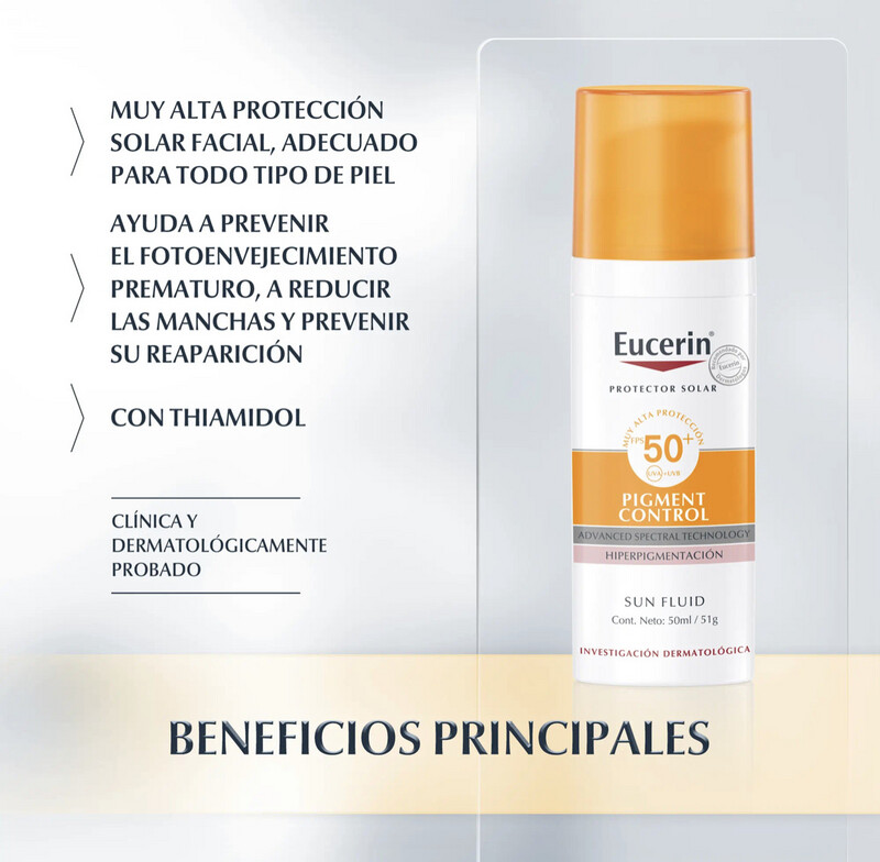 EUCERIN- Pigment Control Antimanchas SIN COLOR Fps+50 Antimanchas