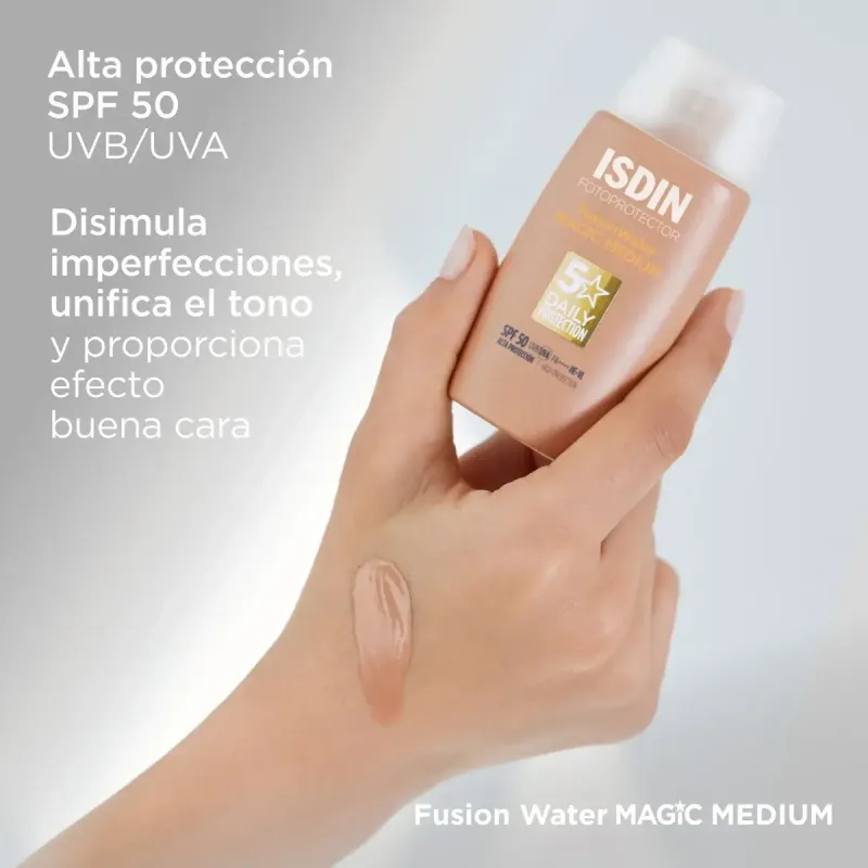ISDIN Fotoprotector Fusion Water Magic Color Medium SPF 50