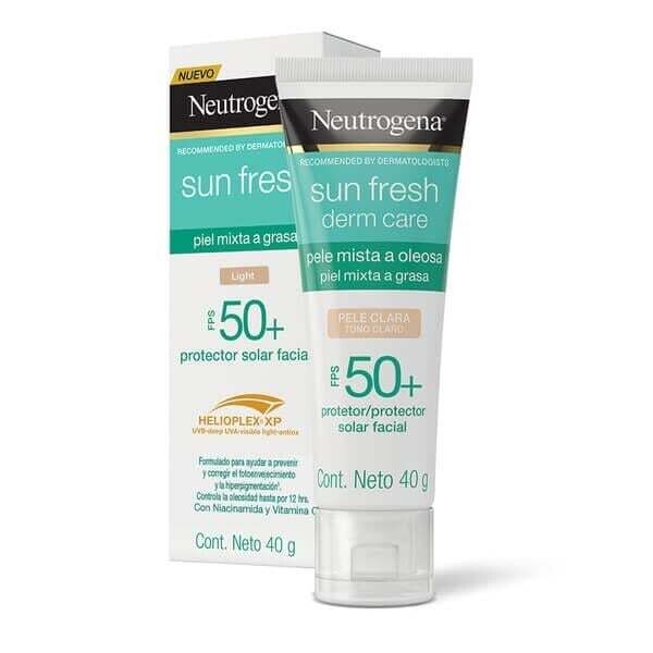 NEUTROGENA- Sun Fresh con Color FPS 50+, Tono: TONO CLARO (Light)