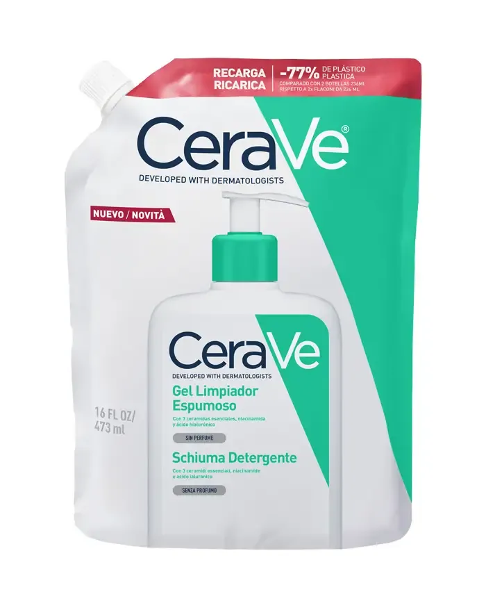 CERAVE- Gel Espumoso Limpiador Refill 16 oz (Recarga)