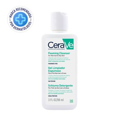 CERAVE- Gel Espumoso Limpiador Mini 88 ml