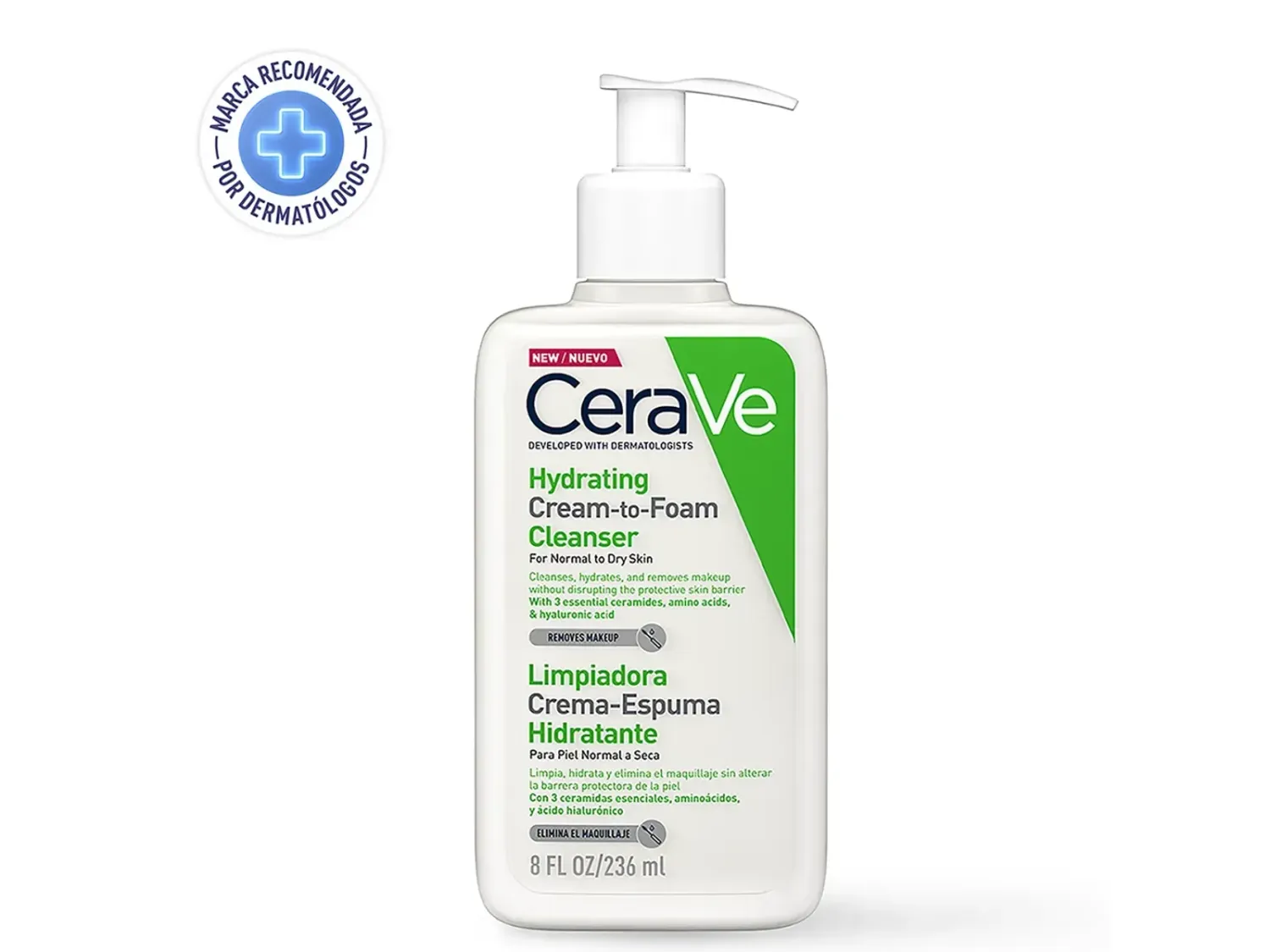 CERAVE- Gel Limpiador Cream to Foam 236 ml