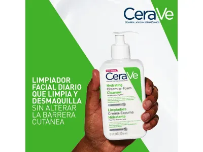 CERAVE- Gel Limpiador Cream to Foam 236 ml