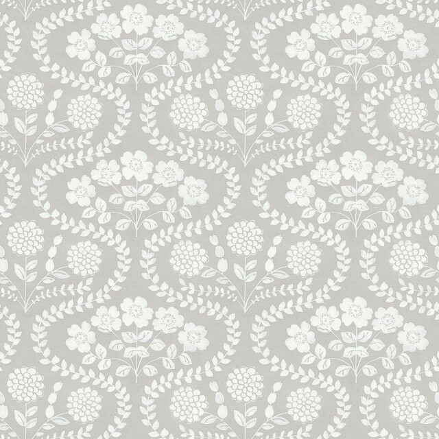 Folsky Floral in Linen / White