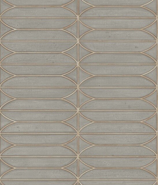 Pavilion Wallpaper in Warm Grey