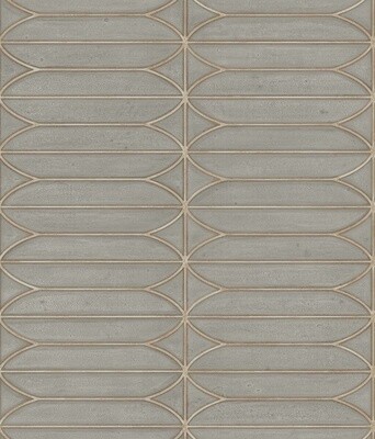 Pavilion Wallpaper in Warm Grey