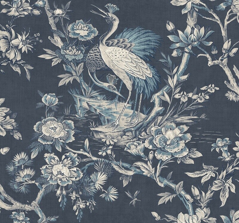 AF41302 Crane Toile in Blue