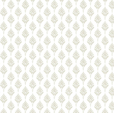 French Scallop Wallpaper in Sand