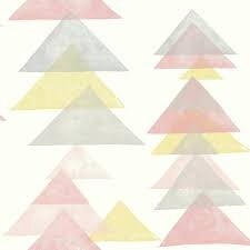 Triangles in Pink / Yellow / Grey