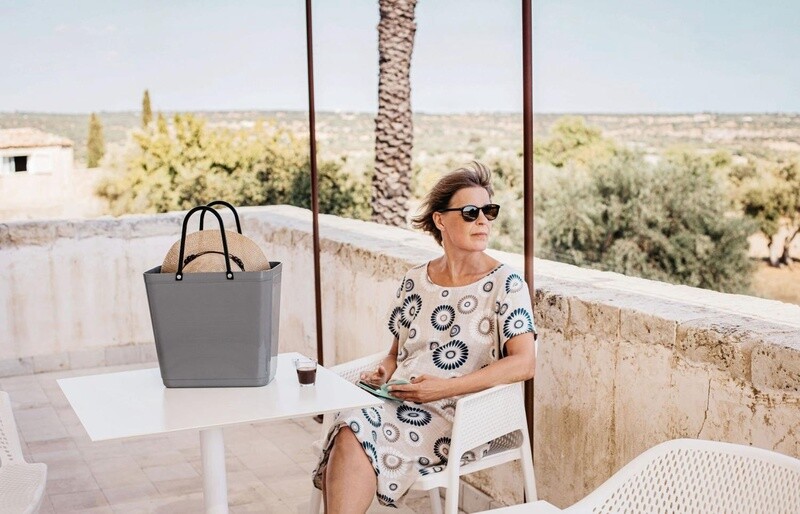 Tall Light Grey Hinza Bag