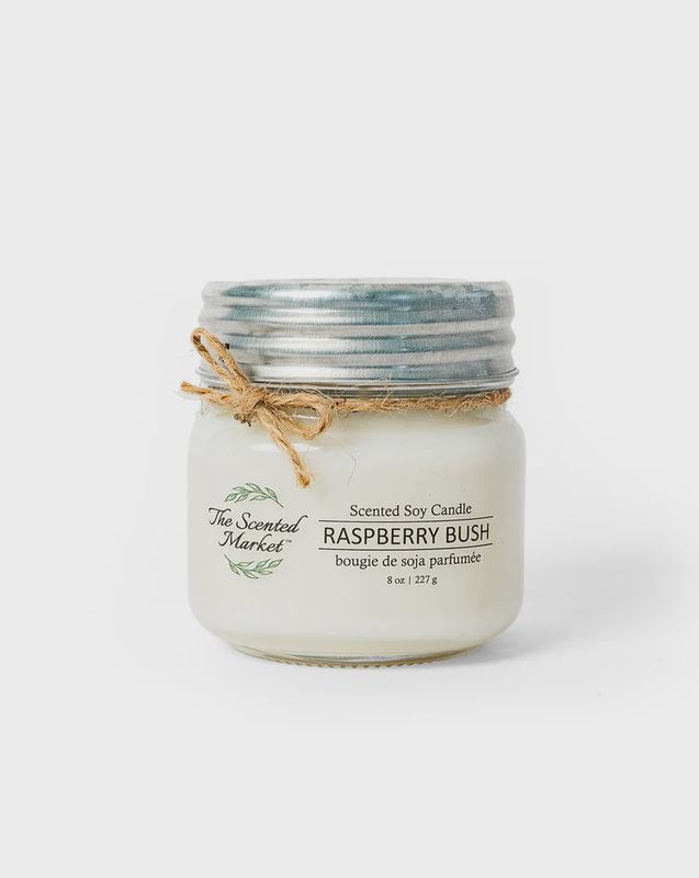 RASPBERRY BUSH Soy Wax Candle, Size: 8 oz