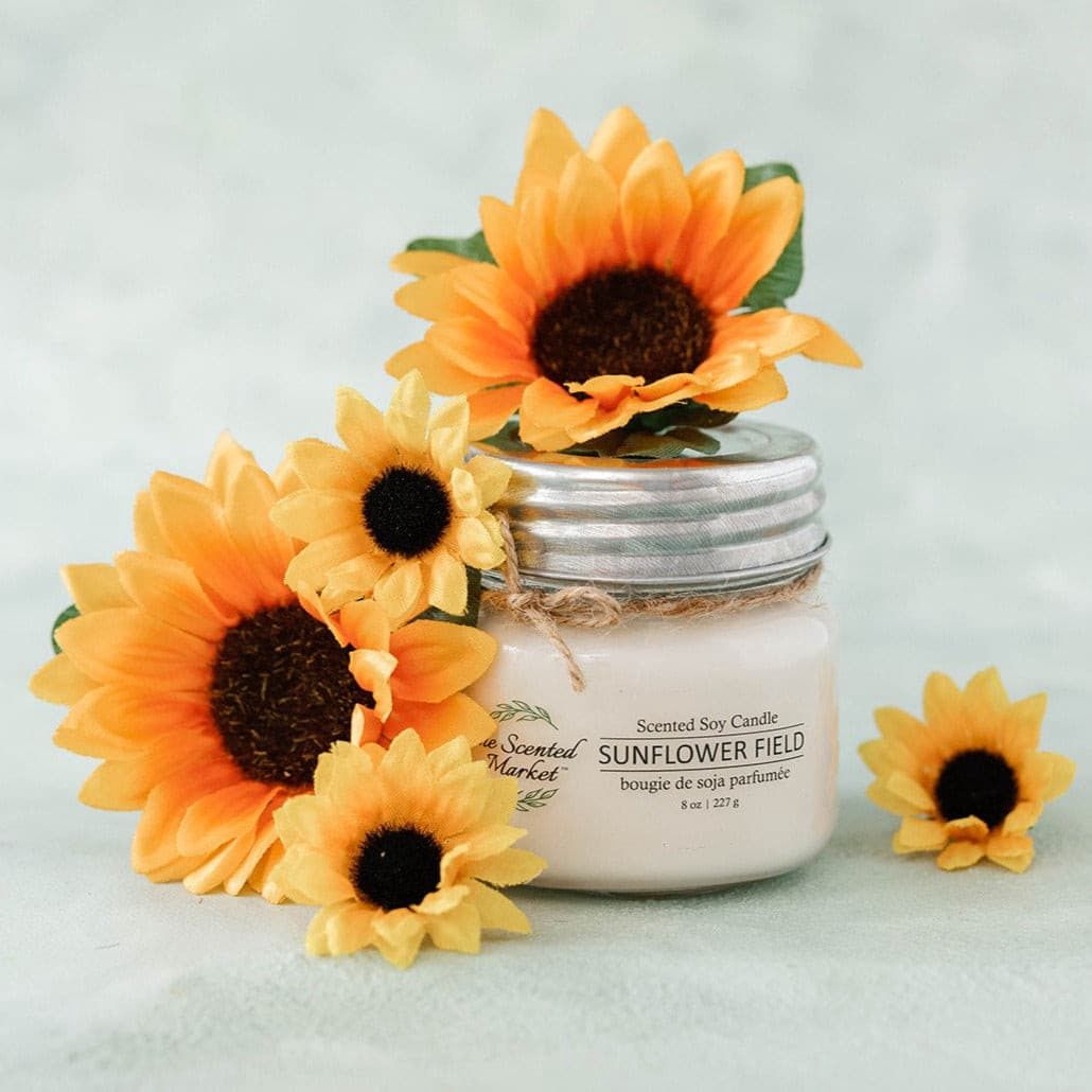 SUNFLOWER FIELD Soy Wax Candle