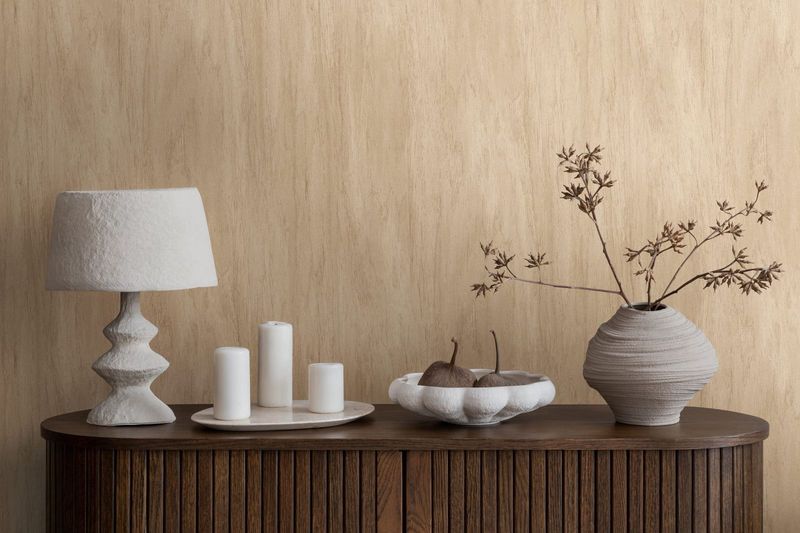 Wood Look Wallpaper, Beige / Brown
