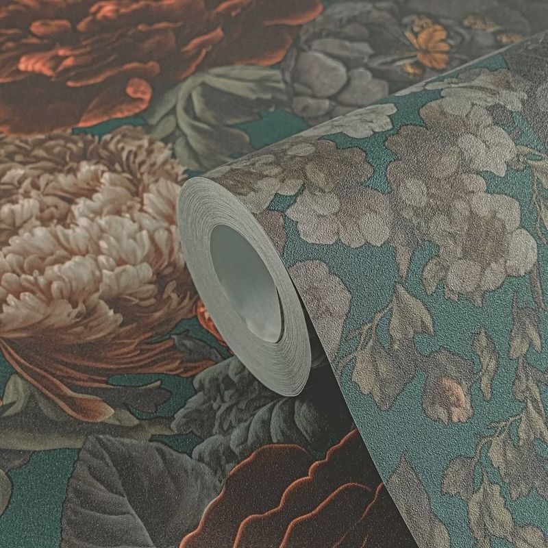 Michalsky Large Floral, Emerald Green (39979-3)