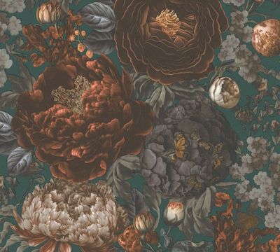 Michalsky Large Floral, Emerald Green (39979-3)