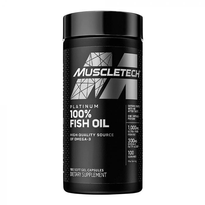 MuscleTech Platinum Fish Oil- 100 Capsules