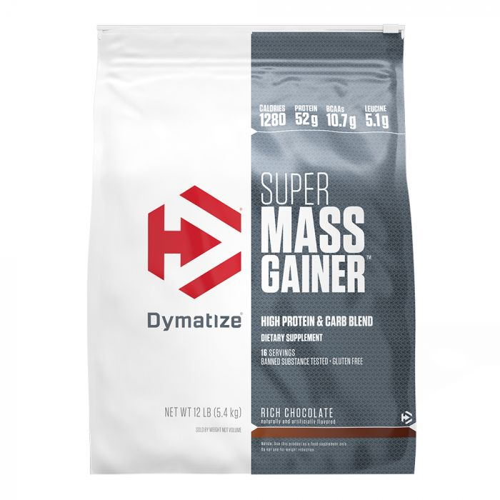 Dymatize Super Mass Gainer, Flavor: Rich Chocolate, Size: 12 lb