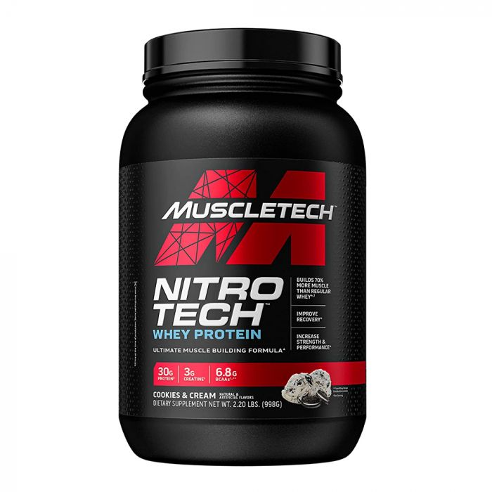 MuscleTech Nitro Tech Performance Series, Size: 2 lbs, Flavor: Cookies & Cream