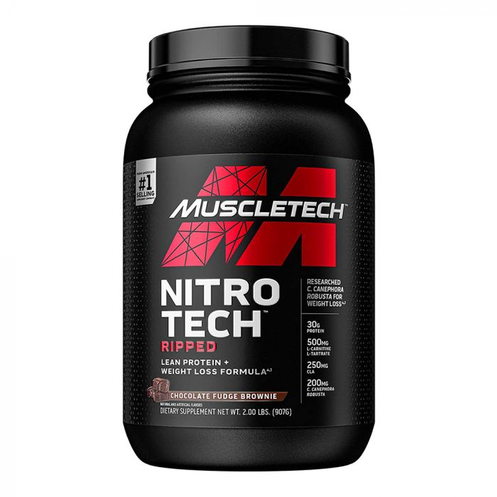 MuscleTech Nitro-Tech Ripped, Size: 2 lbs, Flavor: Chocolate Fudge Brownie