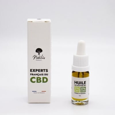 Huile Nobilis 5%CBD 5%CBN Stress et sommeil 10ml