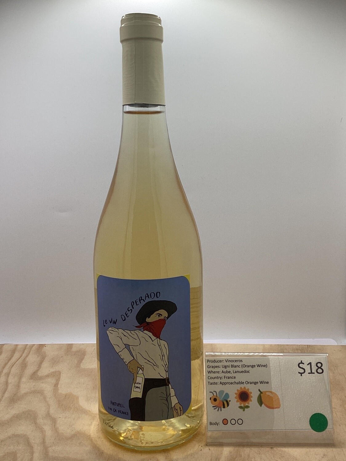 Le Vin Desperado Blanc, Herault Languedoc