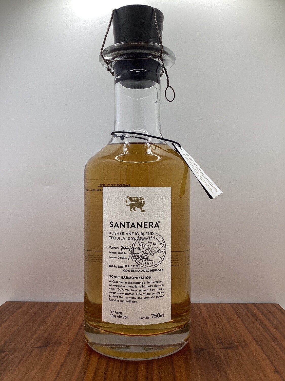 Destileria Santanera, Kosher Añejo Tequila 100% de Agave