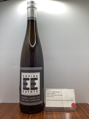 Empire Estate, Riesling Dry Finger Lakes (2018)