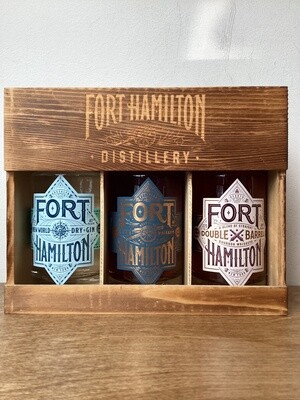 Giftpack Fort Hamilton Gin, Double Barrel Bourbon, Single Rye
