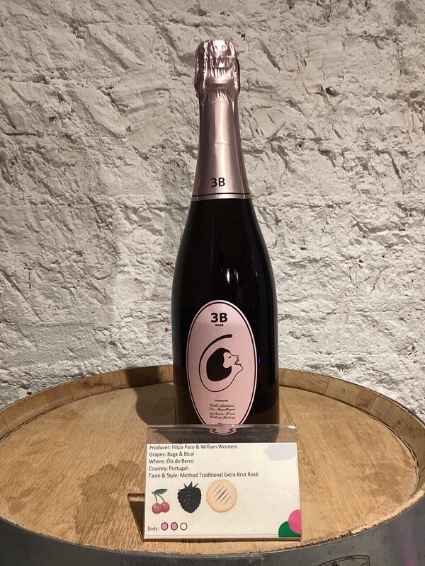 Filipa Pato Brut Nature Filipa Pato Brut Nature "3B" Método Tradicional Sparkling Rosé Bairrada, Portugal (NV)