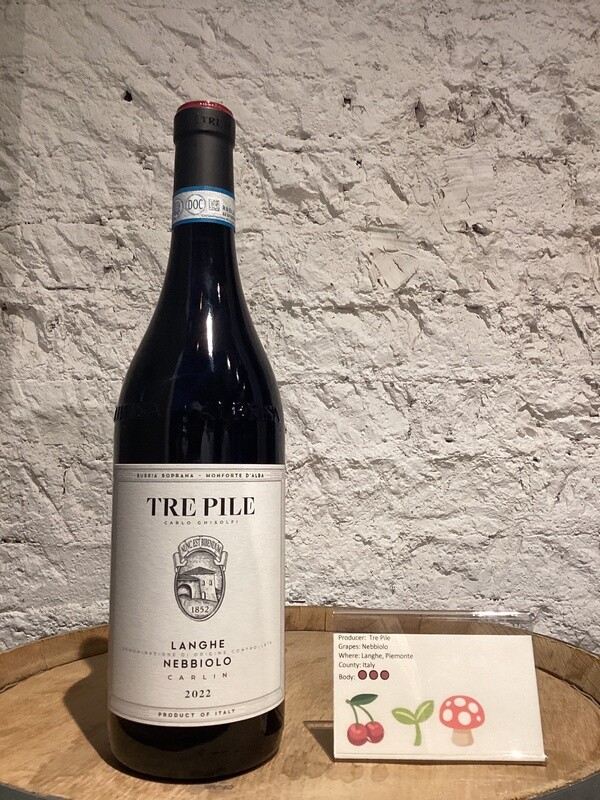 Cantina Tre Pile 'Carlin' Langhe Nebbiolo Piedmont, Italy 2023 (750ml)